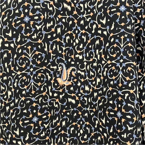 MADEWELL Silk Black Ditsy Floral Print Blouse - Picture 12 of 16